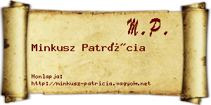 Minkusz Patrícia névjegykártya